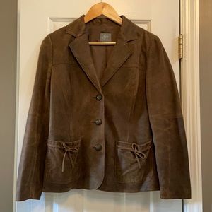 J. Jill distressed leather jacket